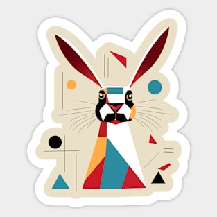 Geometric rabbit Sticker